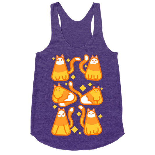 Candy Corn Cats Racerback Tank