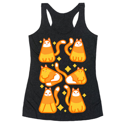 Candy Corn Cats Racerback Tank