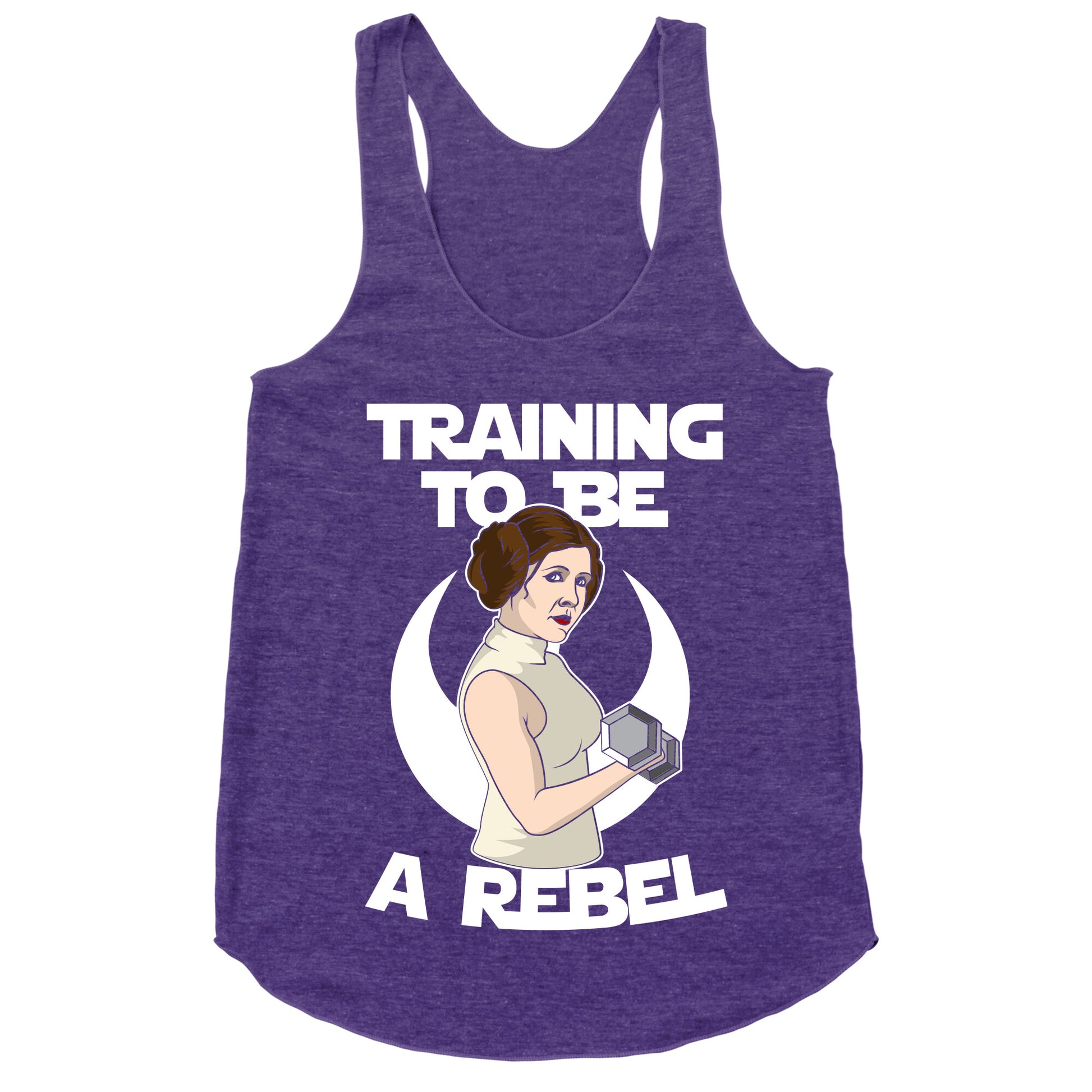Training To Be A Rebel Racerback Tank