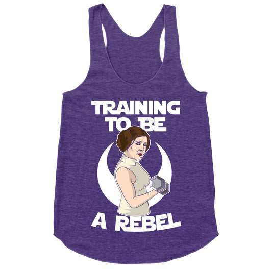 Training To Be A Rebel Racerback Tank