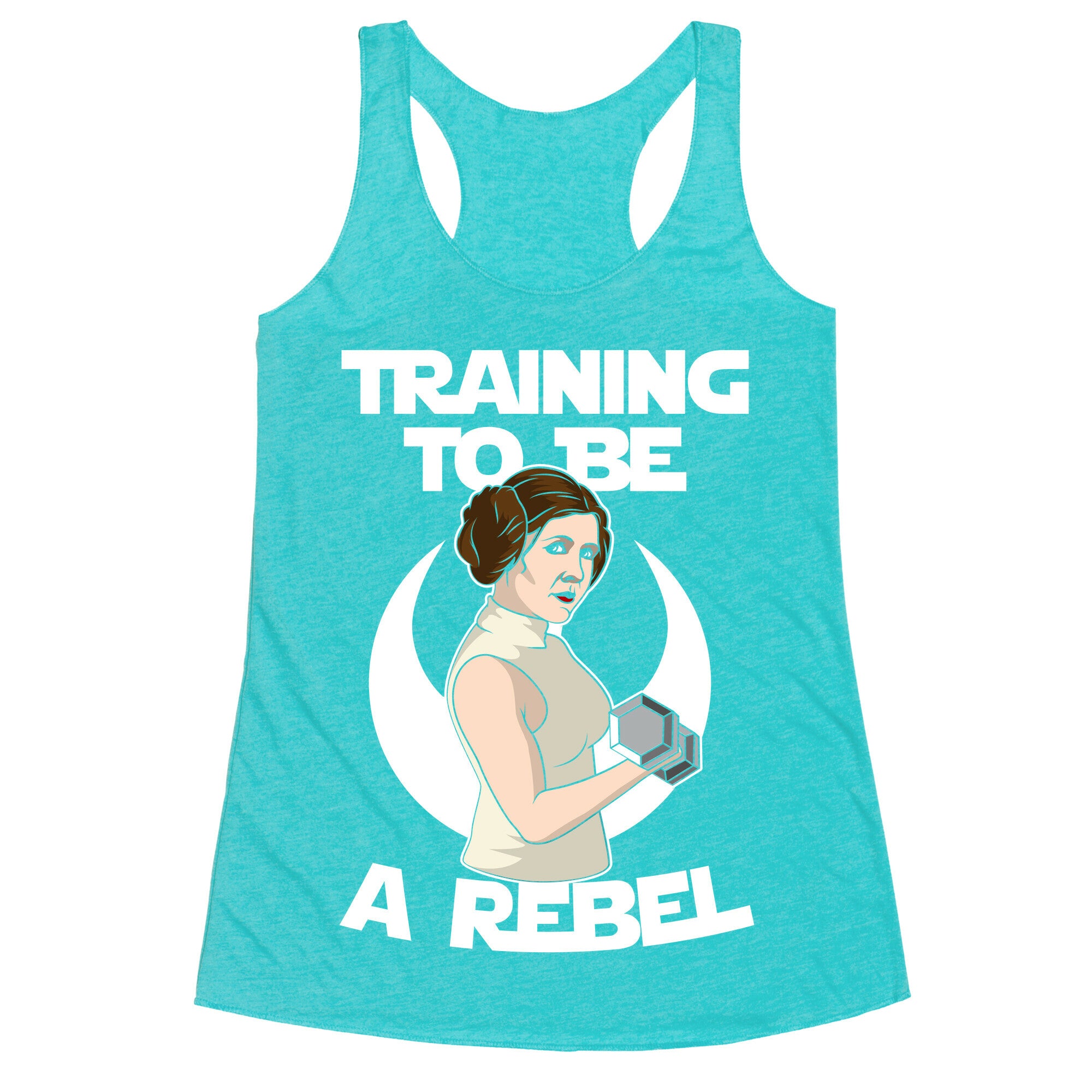 Training To Be A Rebel Racerback Tank