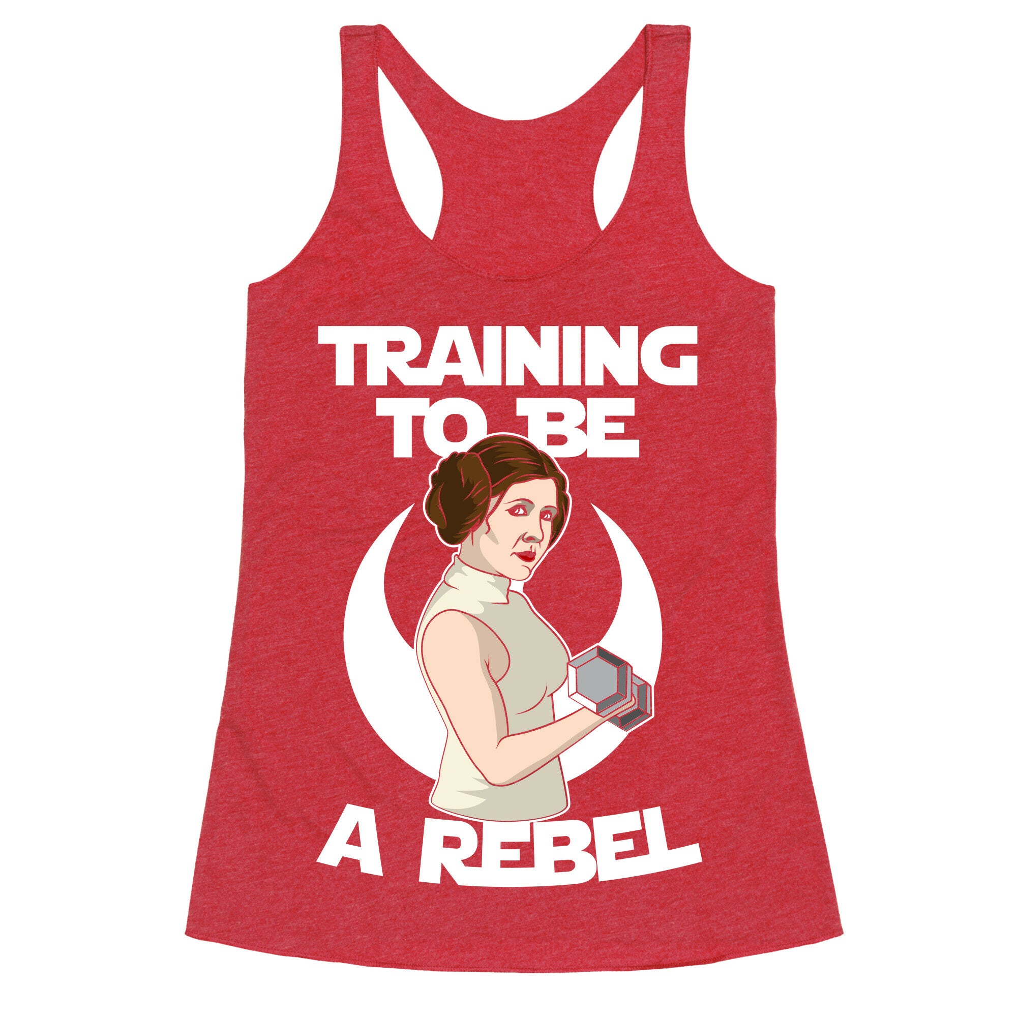 Training To Be A Rebel Racerback Tank