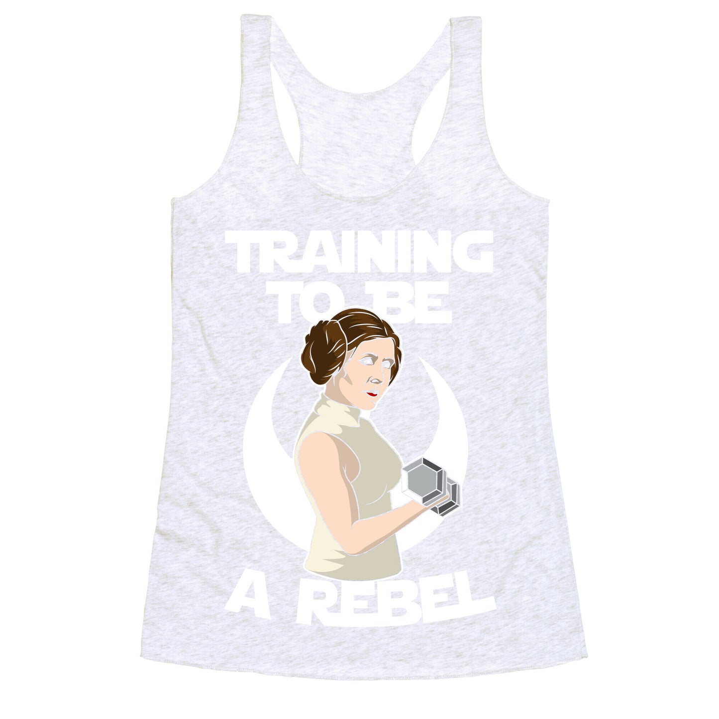Training To Be A Rebel Racerback Tank