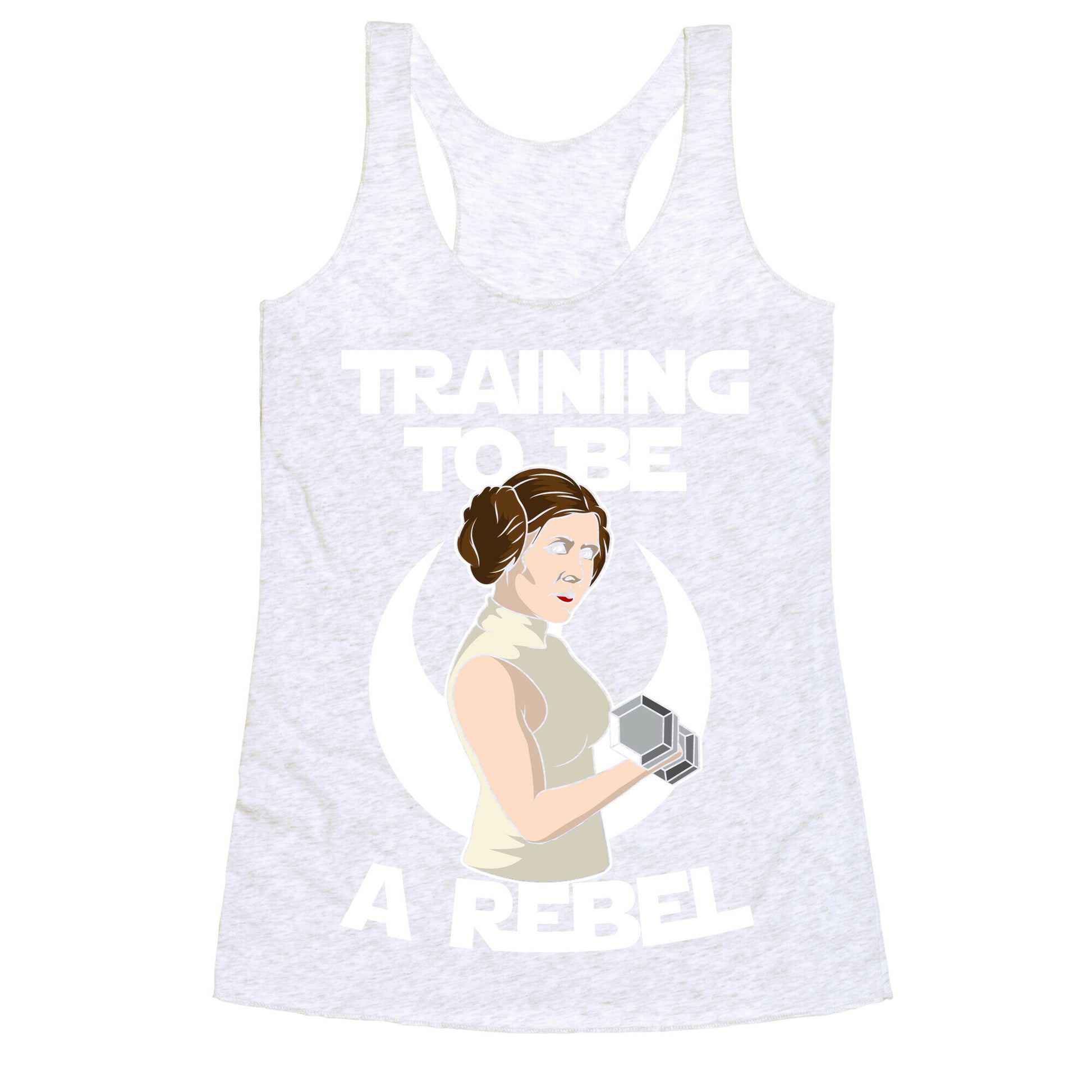 Training To Be A Rebel Racerback Tank