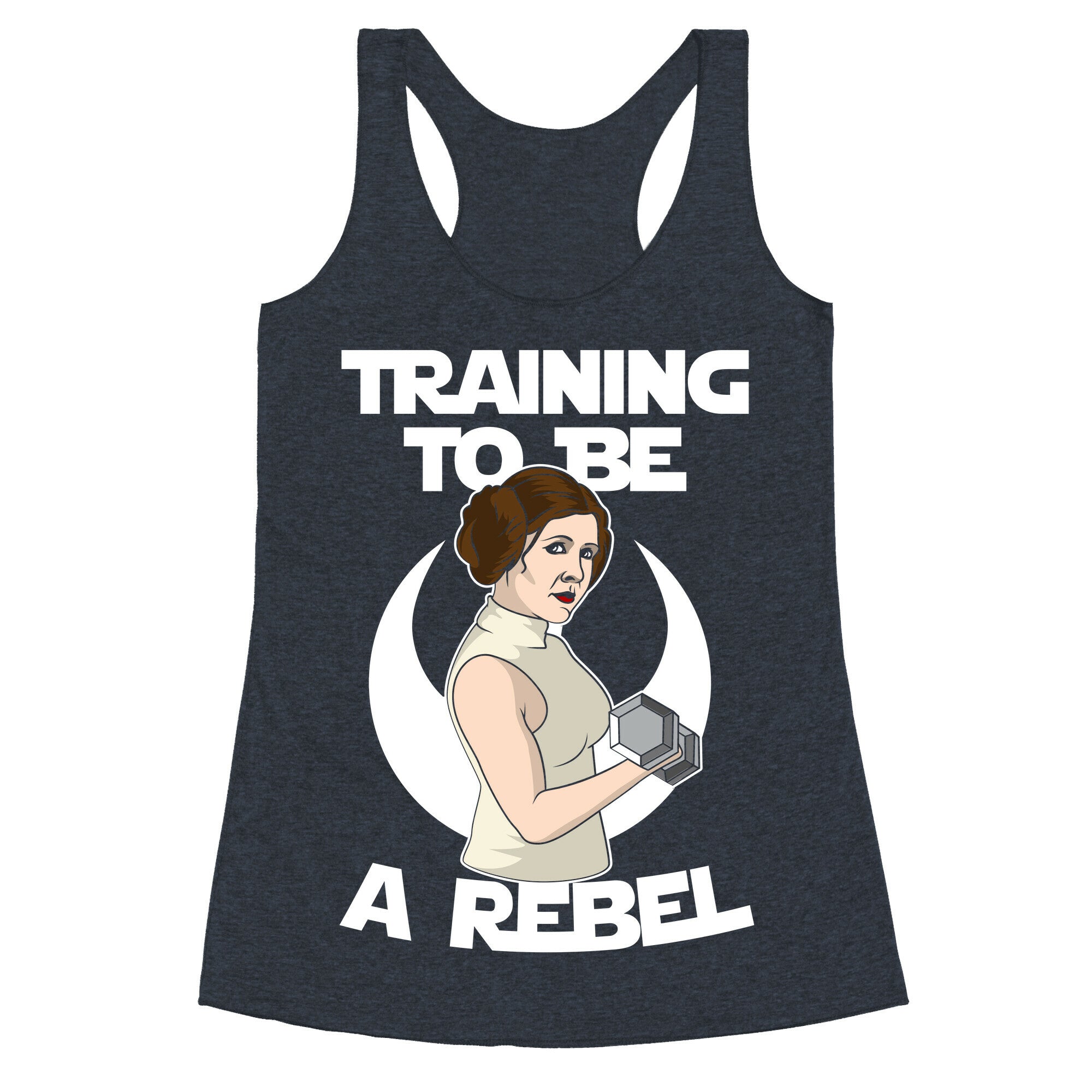 Training To Be A Rebel Racerback Tank