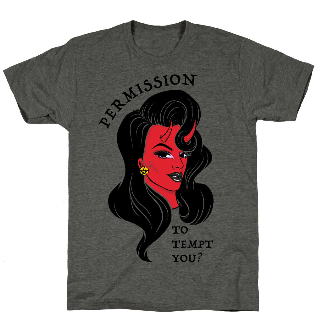 Permission To Tempt You? Unisex Triblend Tee
