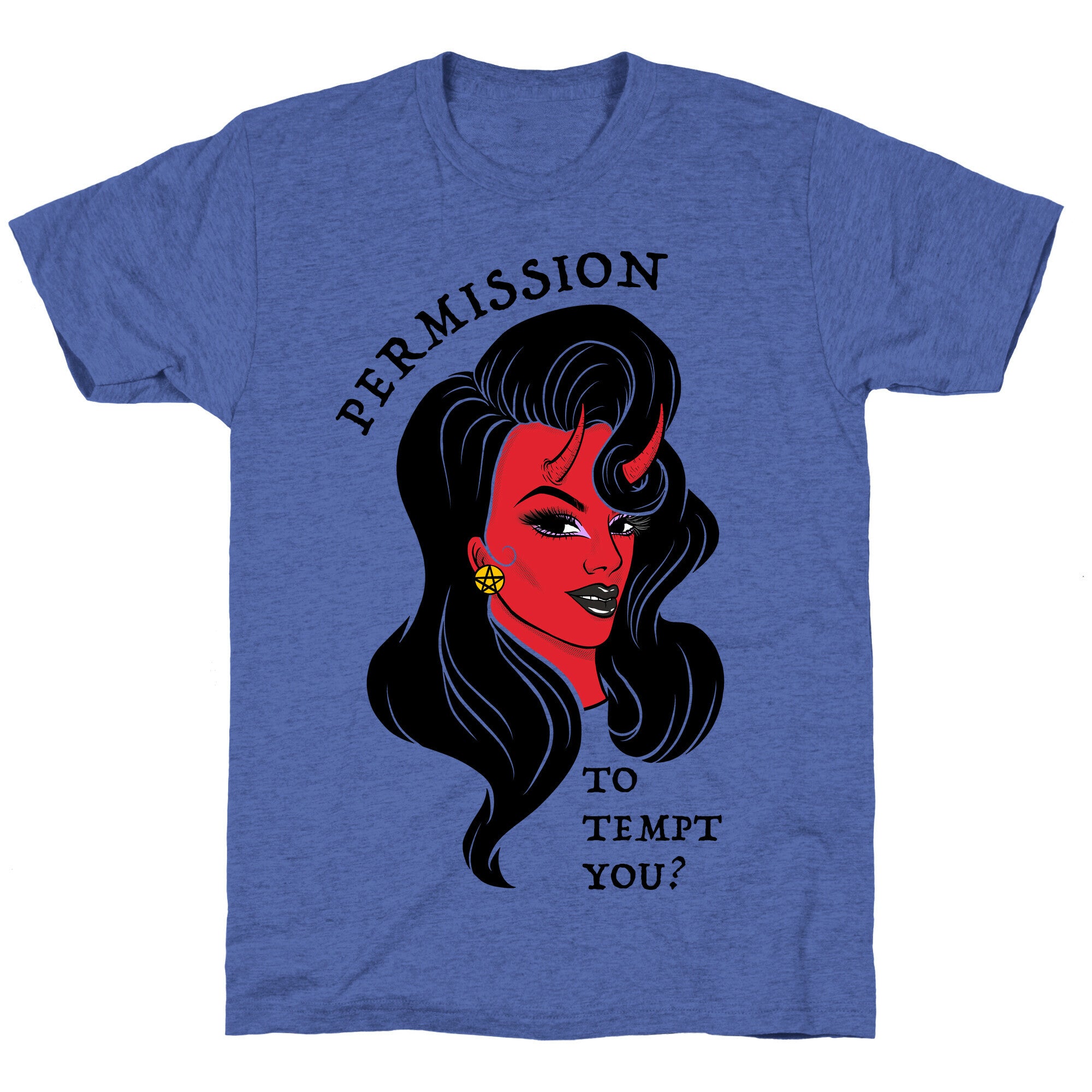Permission To Tempt You? Unisex Triblend Tee