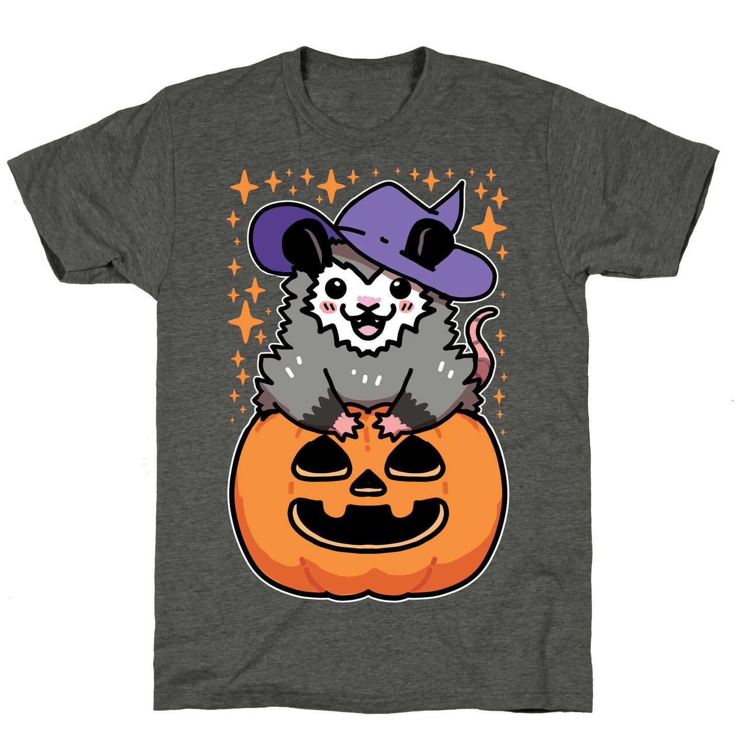 Cute Halloween Possum Unisex Triblend Tee