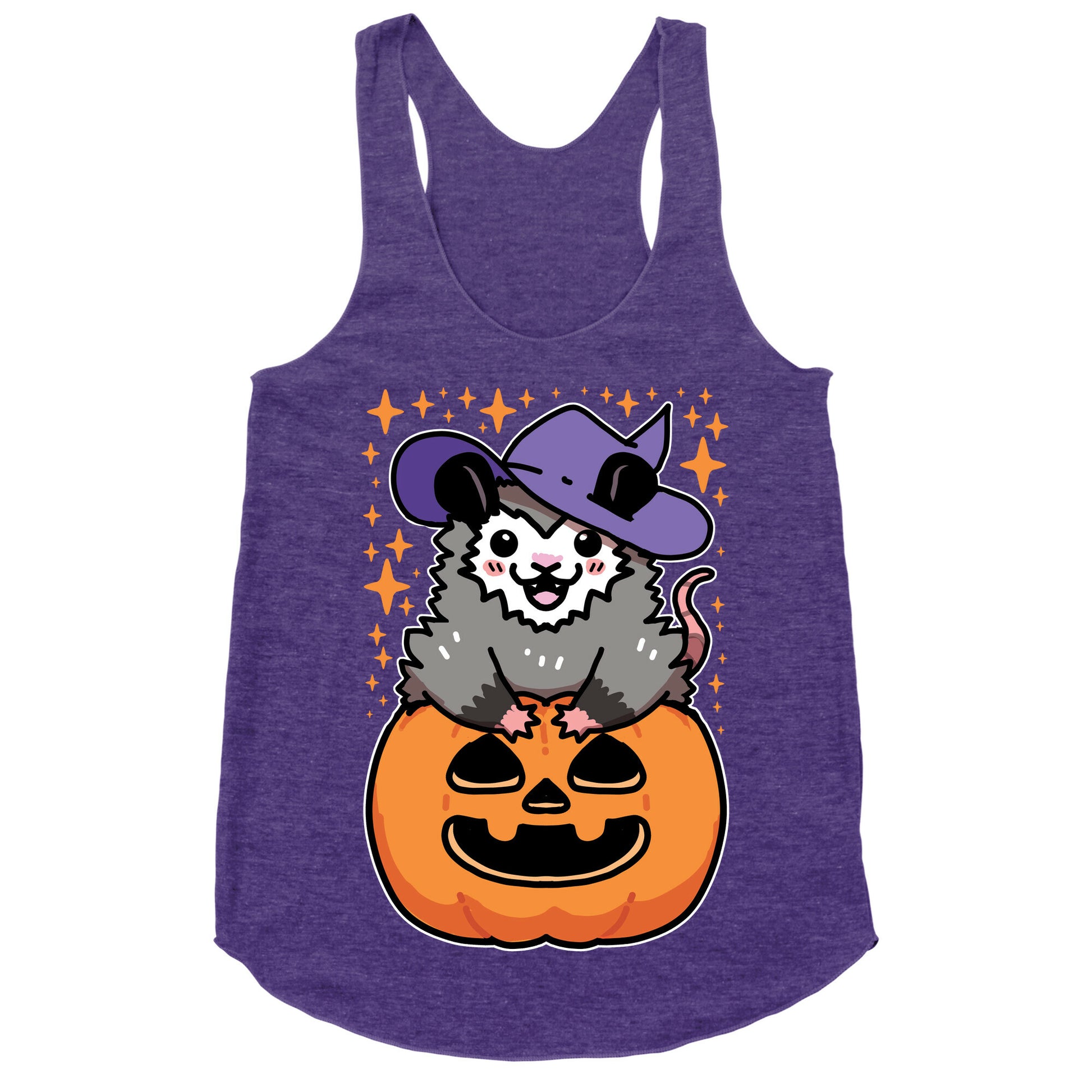 Cute Halloween Possum Racerback Tank