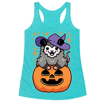 Cute Halloween Possum Racerback Tank