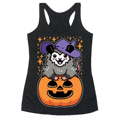 Cute Halloween Possum Racerback Tank