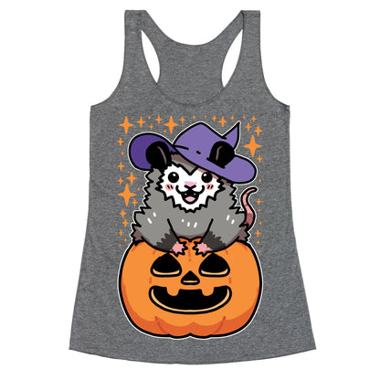 Cute Halloween Possum Racerback Tank