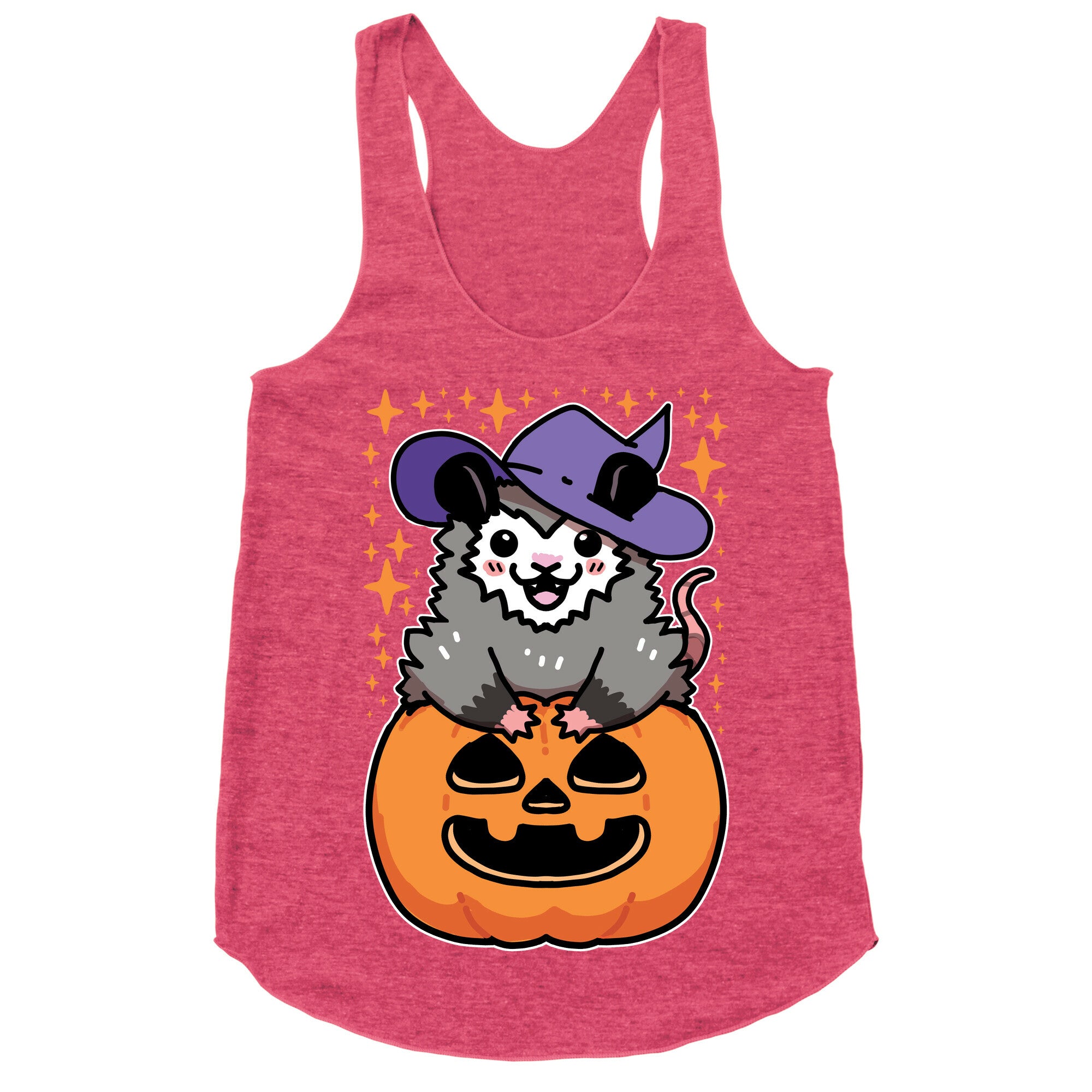 Cute Halloween Possum Racerback Tank