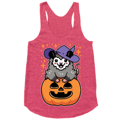 Cute Halloween Possum Racerback Tank