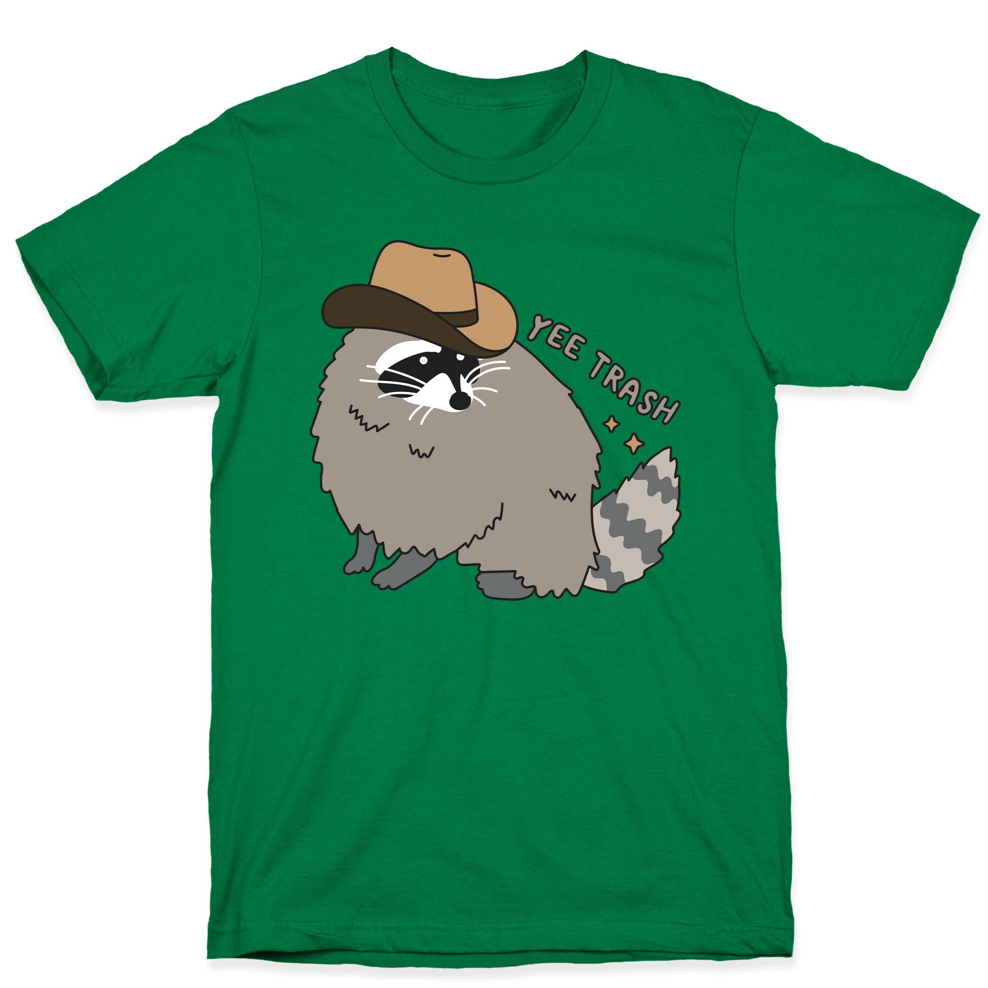 Yee Trash Cowboy Raccoon T-Shirt