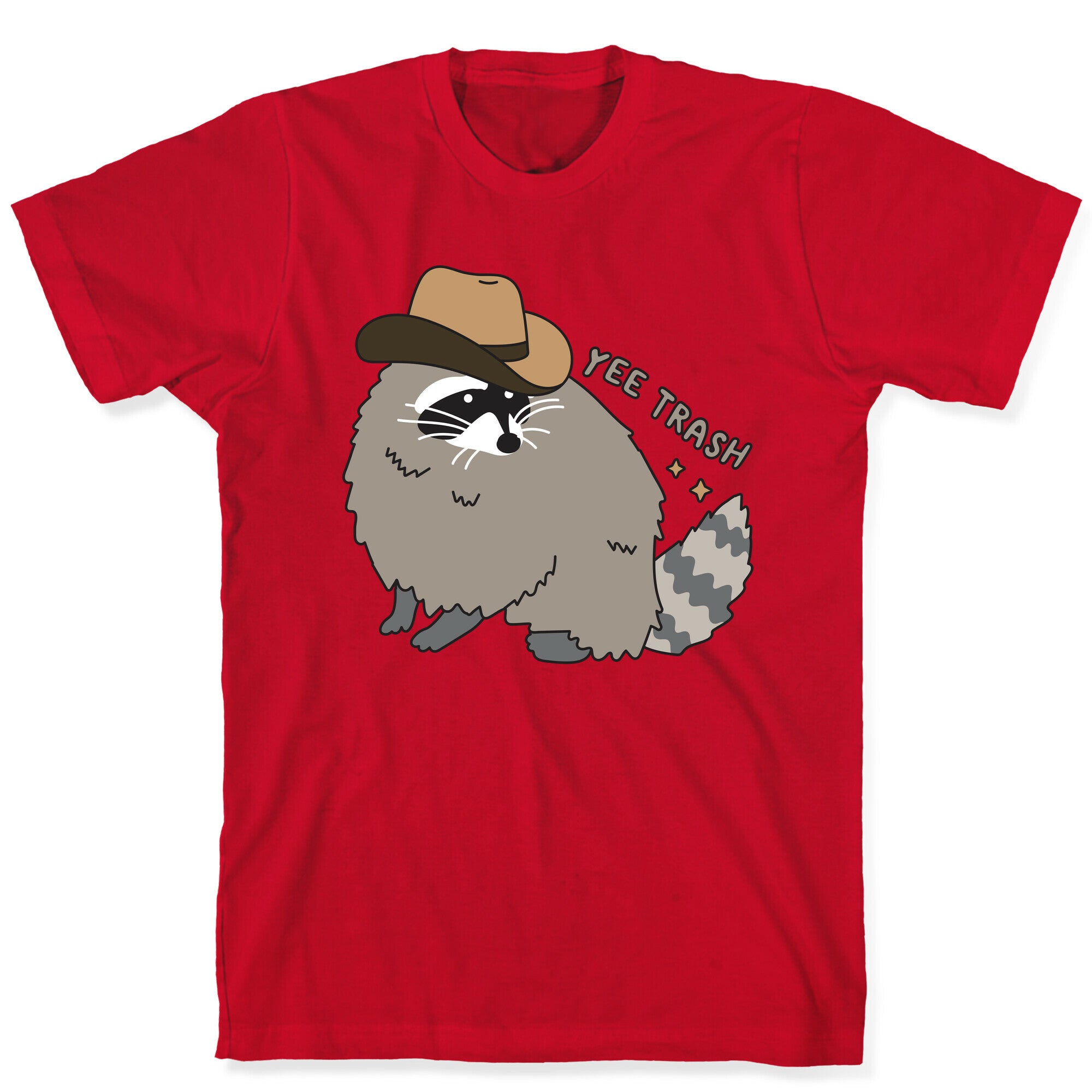 Yee Trash Cowboy Raccoon T-Shirt