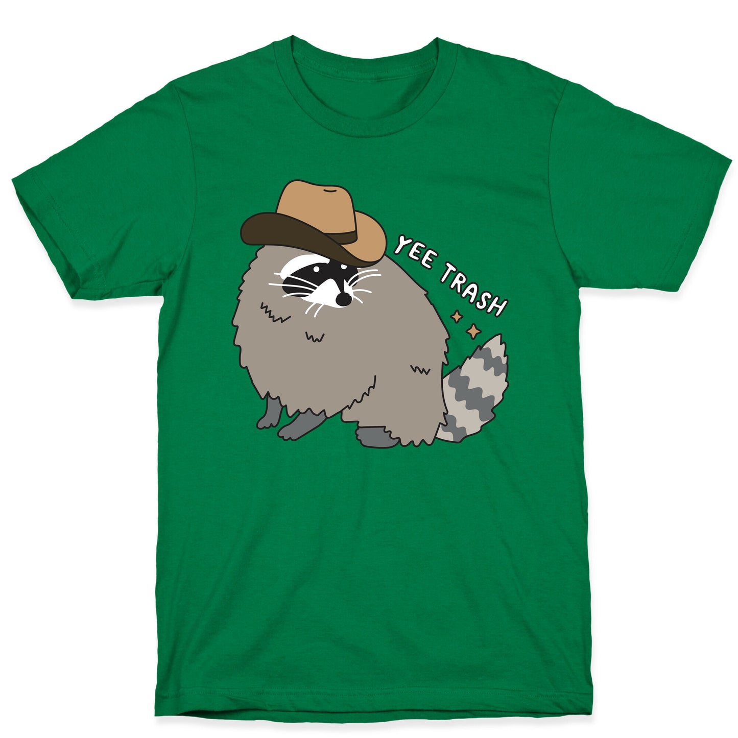 Yee Trash Cowboy Raccoon T-Shirt