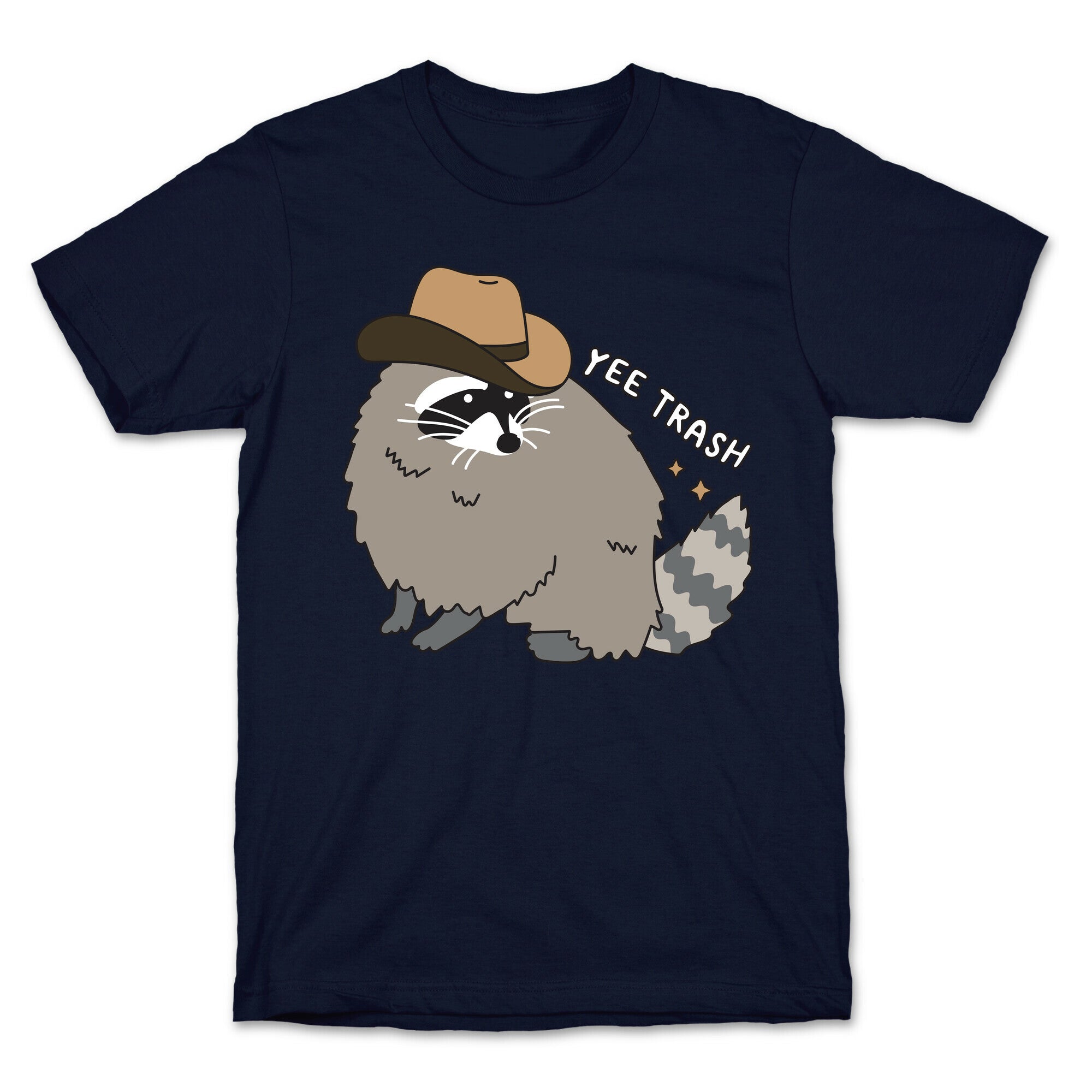 Yee Trash Cowboy Raccoon T-Shirt