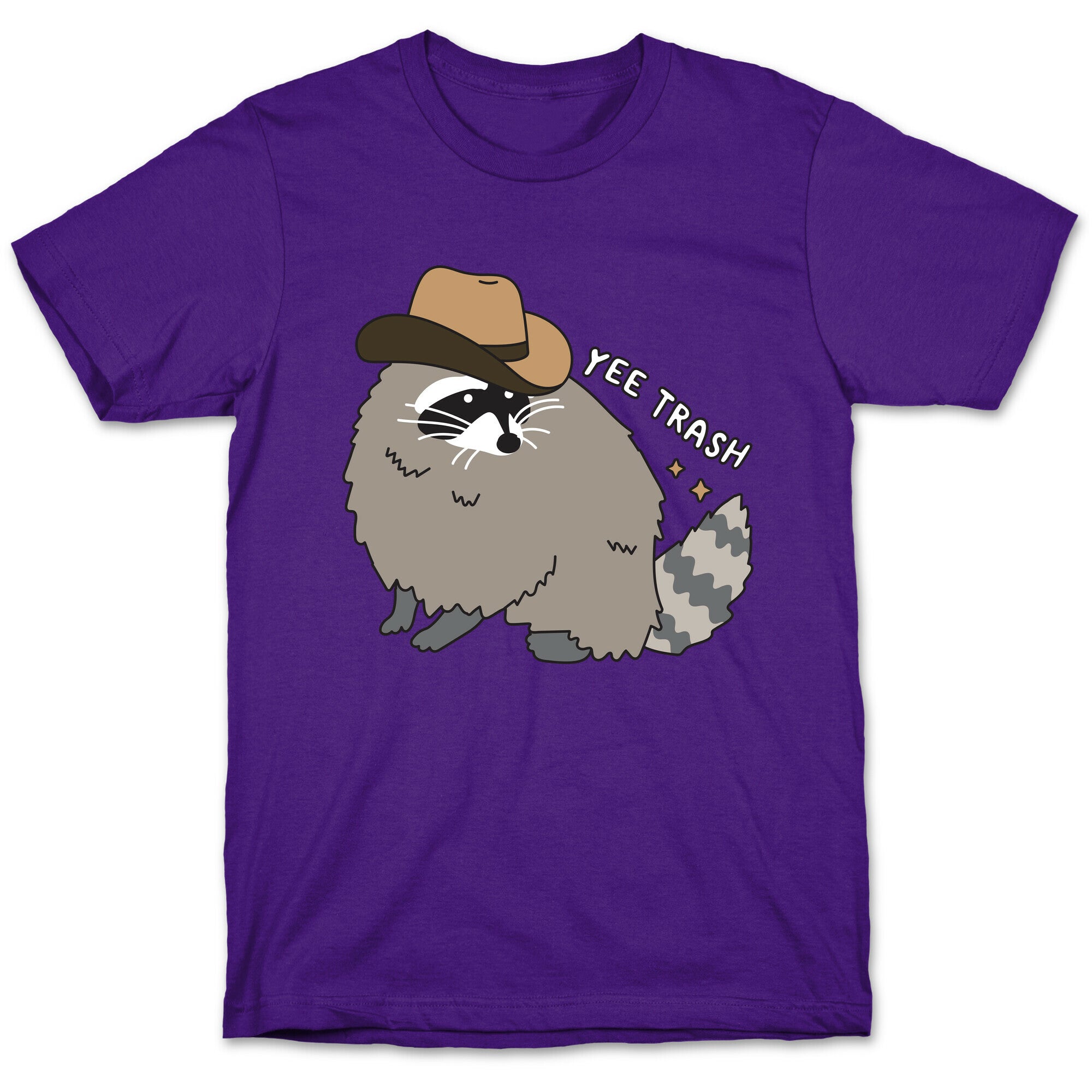 Yee Trash Cowboy Raccoon T-Shirt