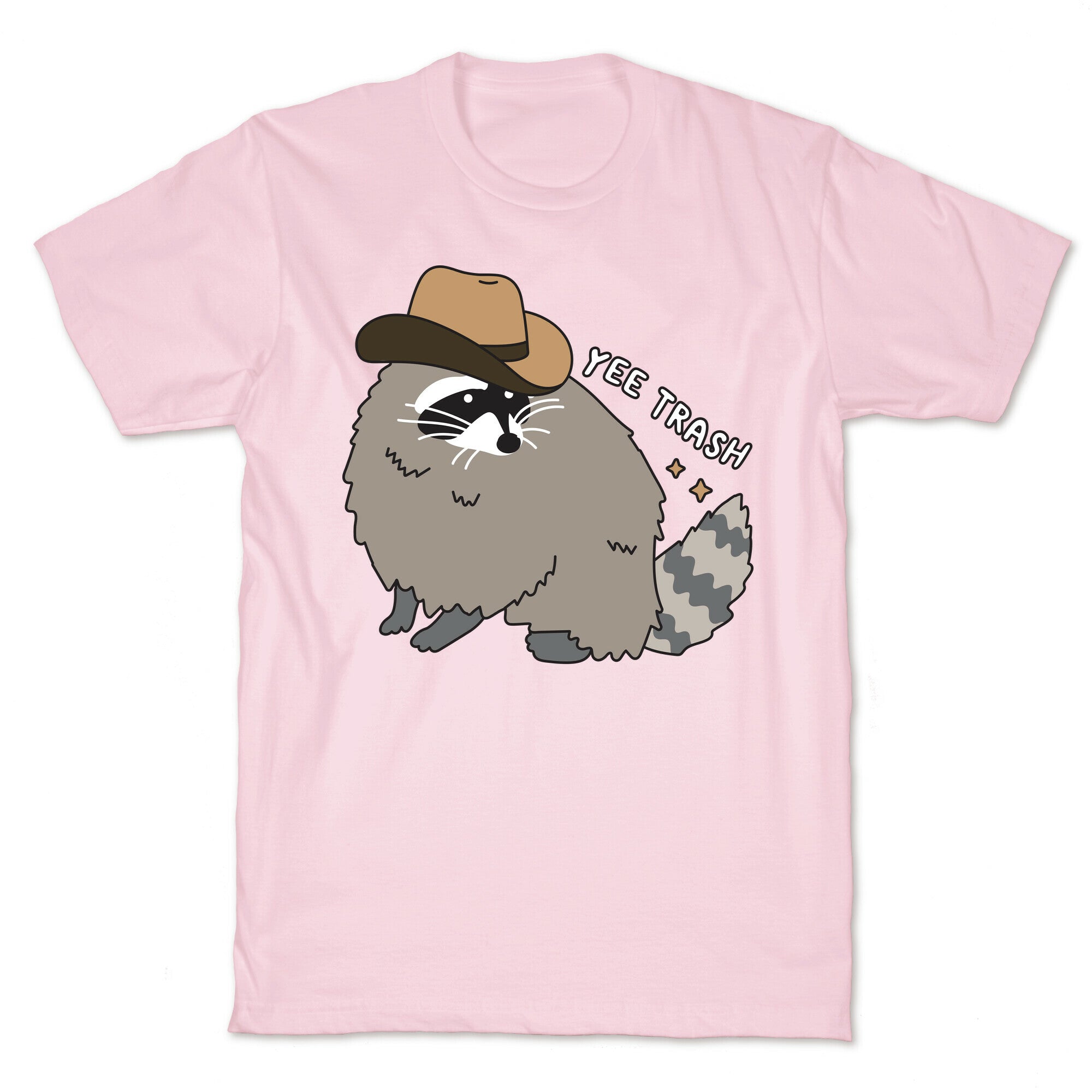 Yee Trash Cowboy Raccoon T-Shirt