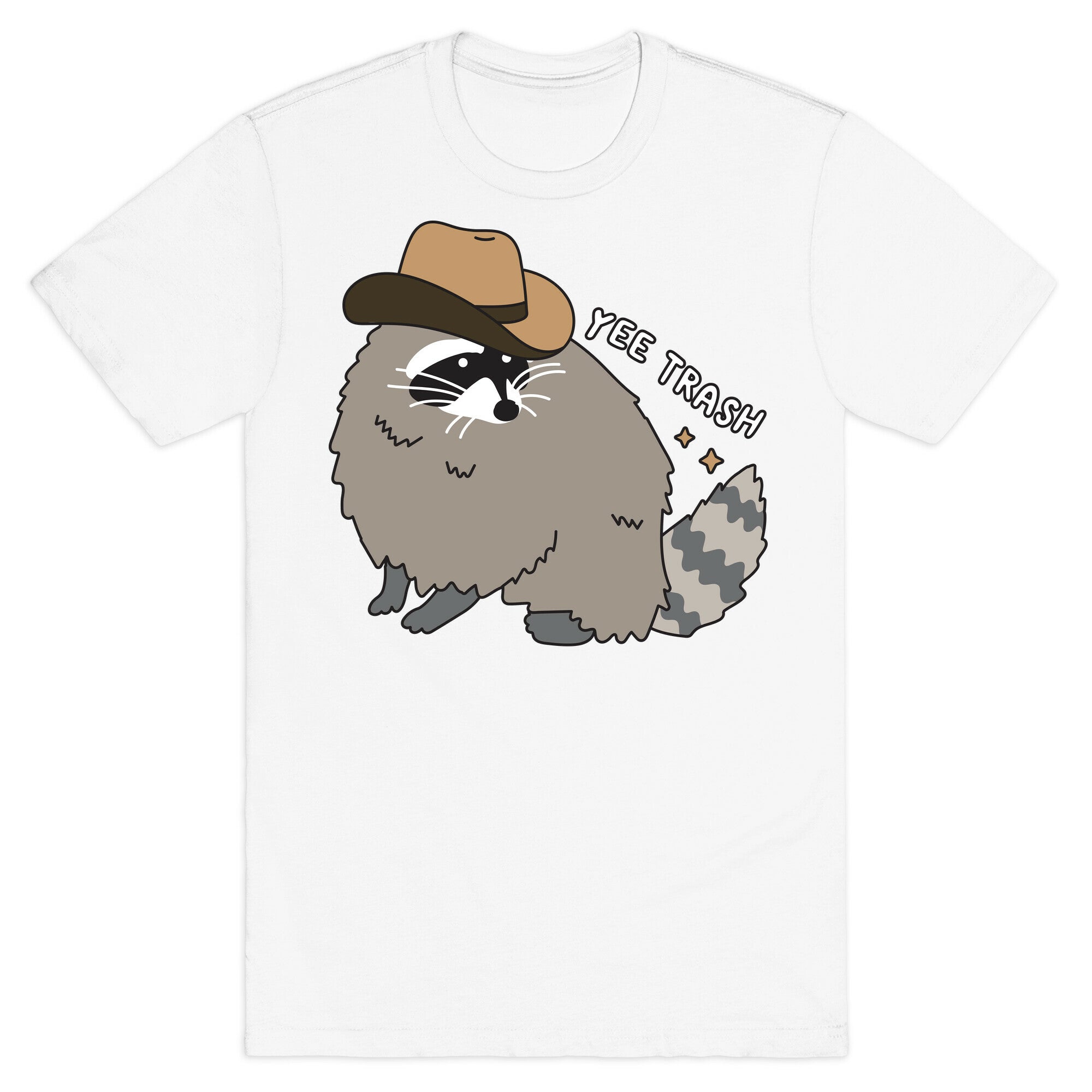 Yee Trash Cowboy Raccoon T-Shirt