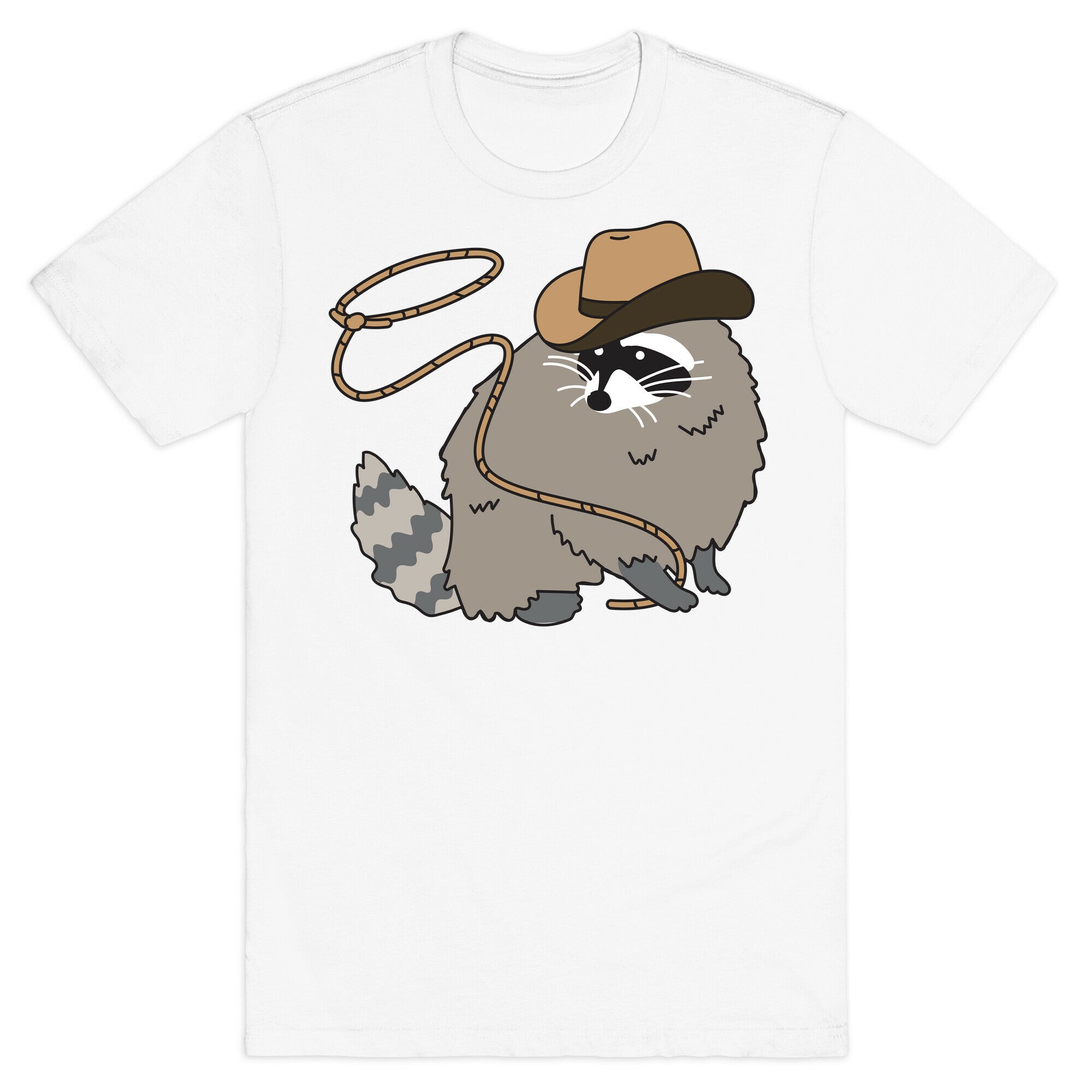 Cowboy Raccoon Lasso T-Shirt