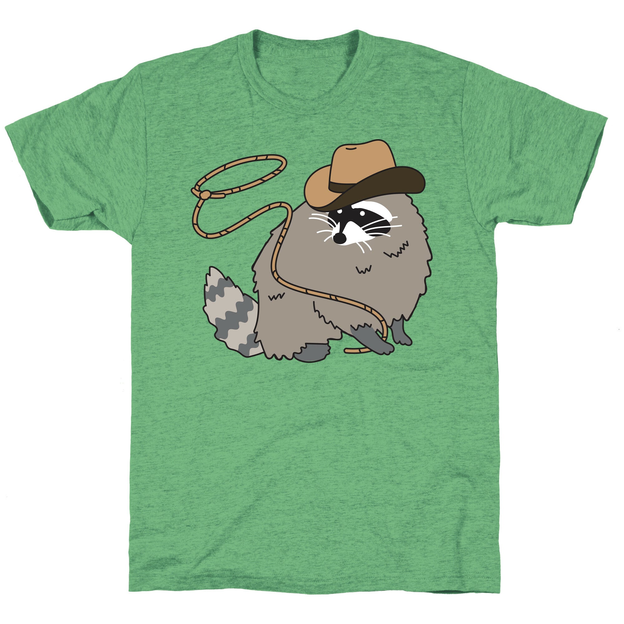 Cowboy Raccoon Lasso Unisex Triblend Tee