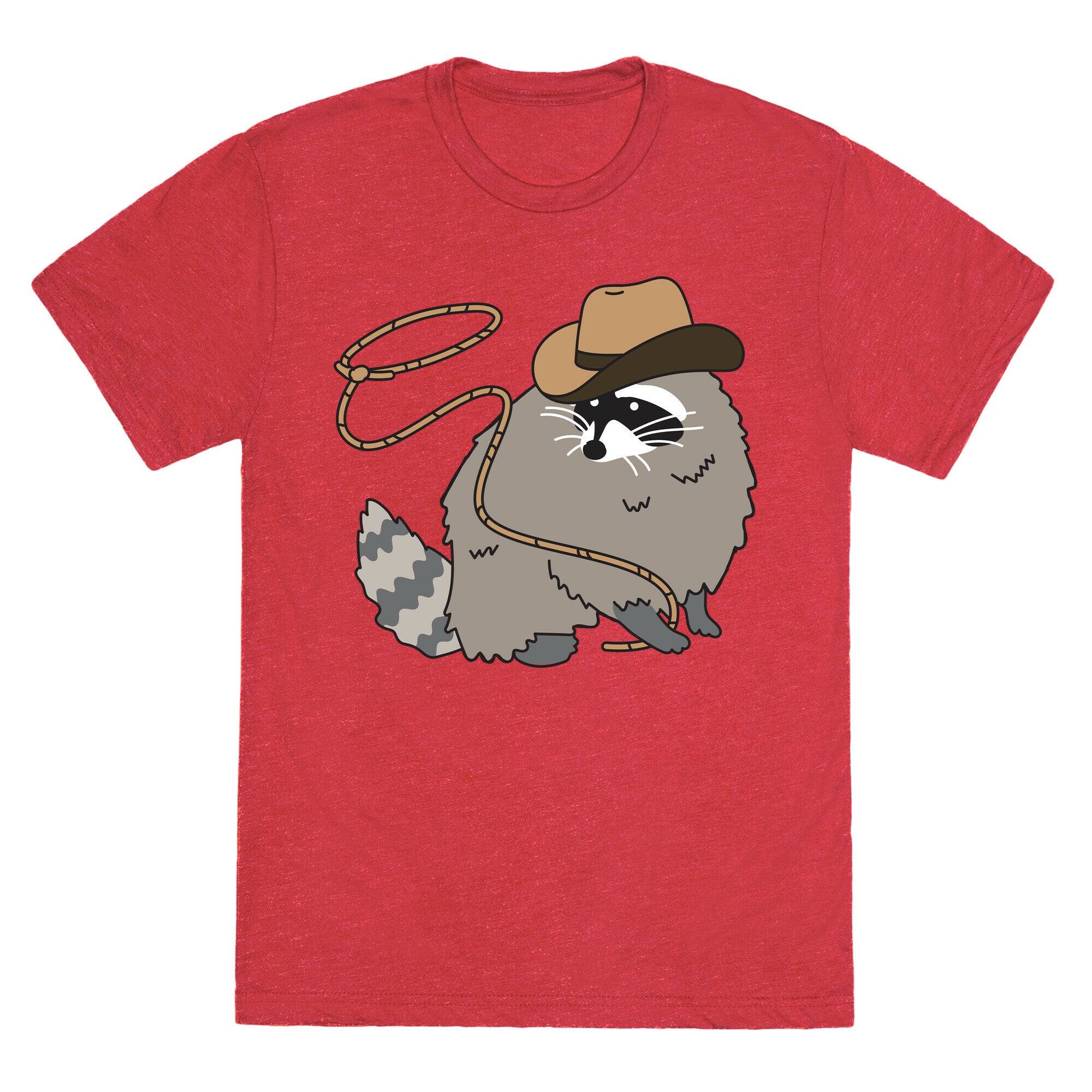 Cowboy Raccoon Lasso Unisex Triblend Tee