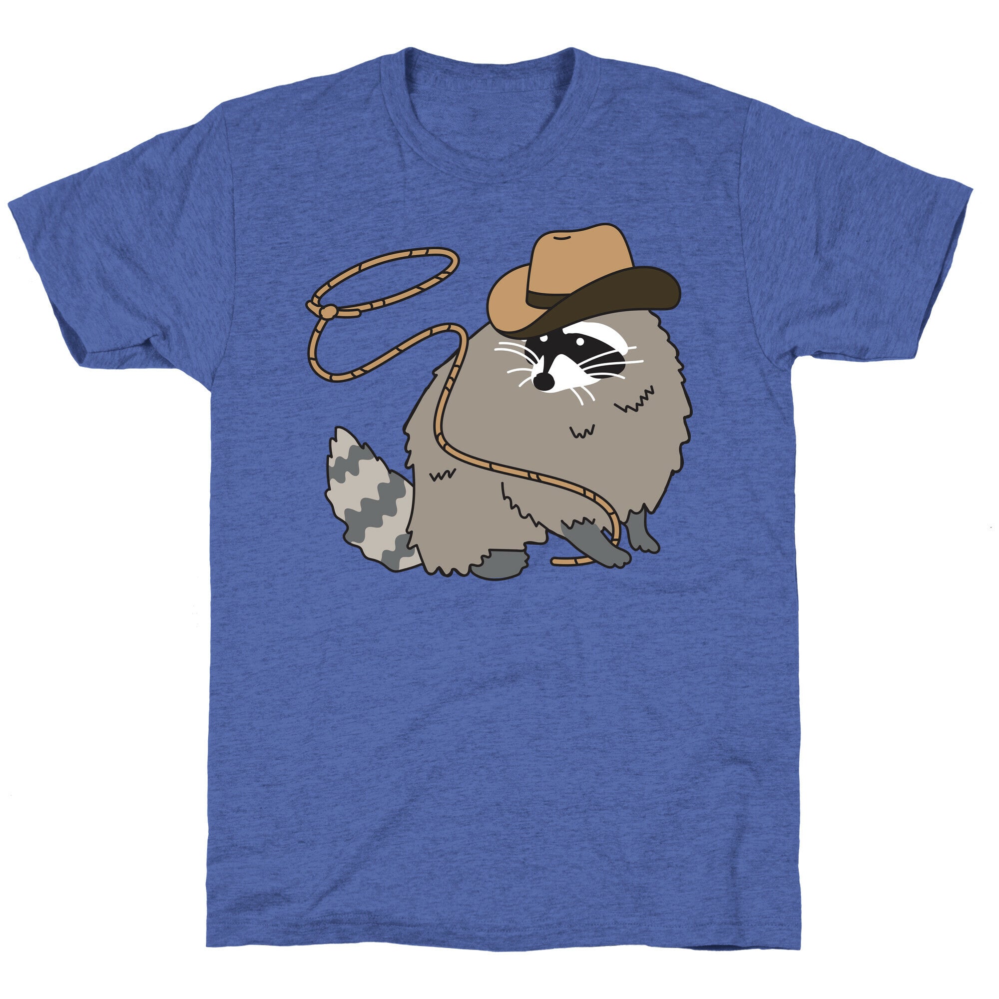 Cowboy Raccoon Lasso Unisex Triblend Tee