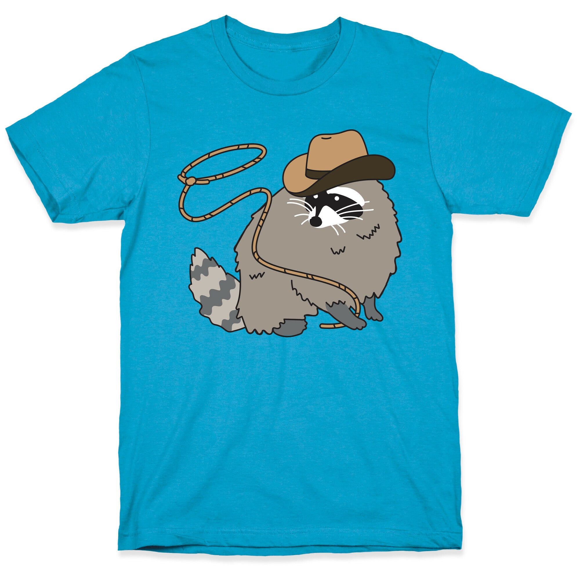 Cowboy Raccoon Lasso Unisex Triblend Tee