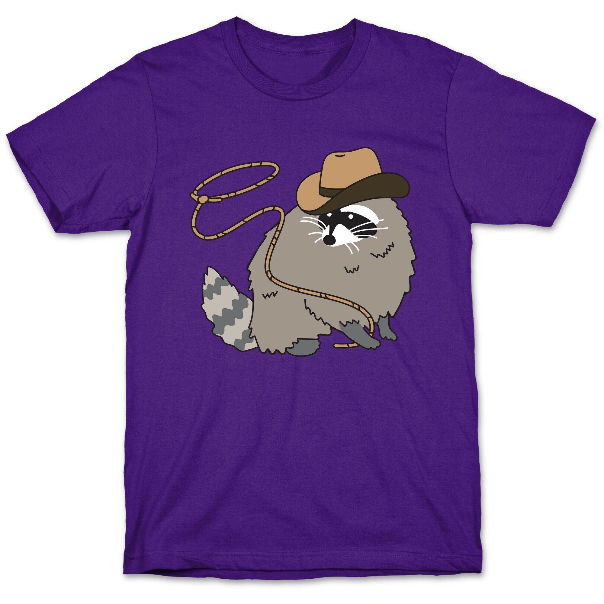 Cowboy Raccoon Lasso T-Shirt