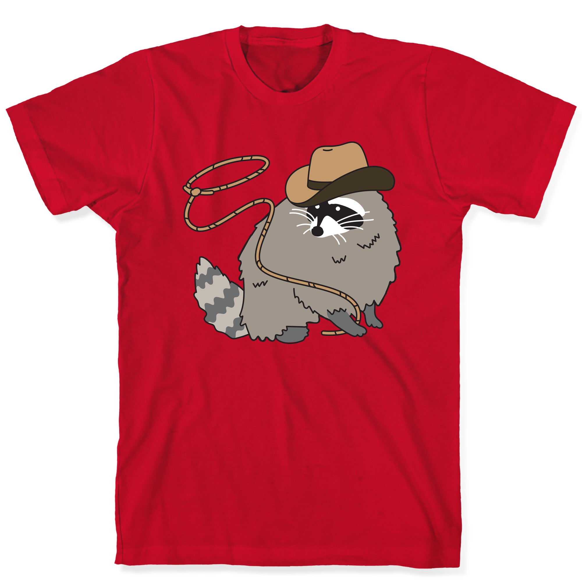Cowboy Raccoon Lasso T-Shirt