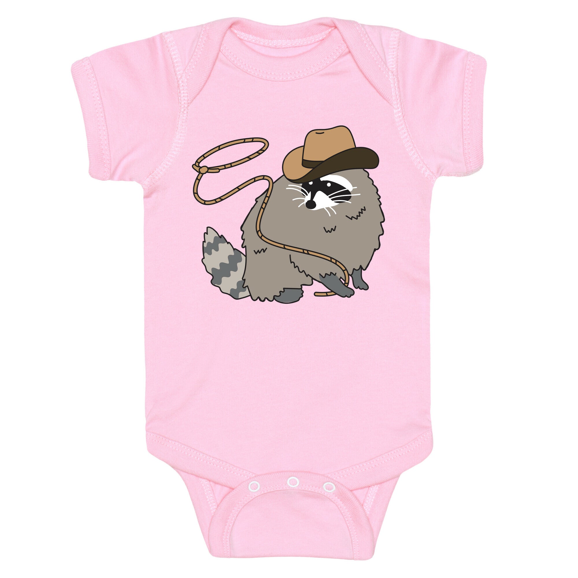 Cowboy Raccoon Lasso Baby One Piece