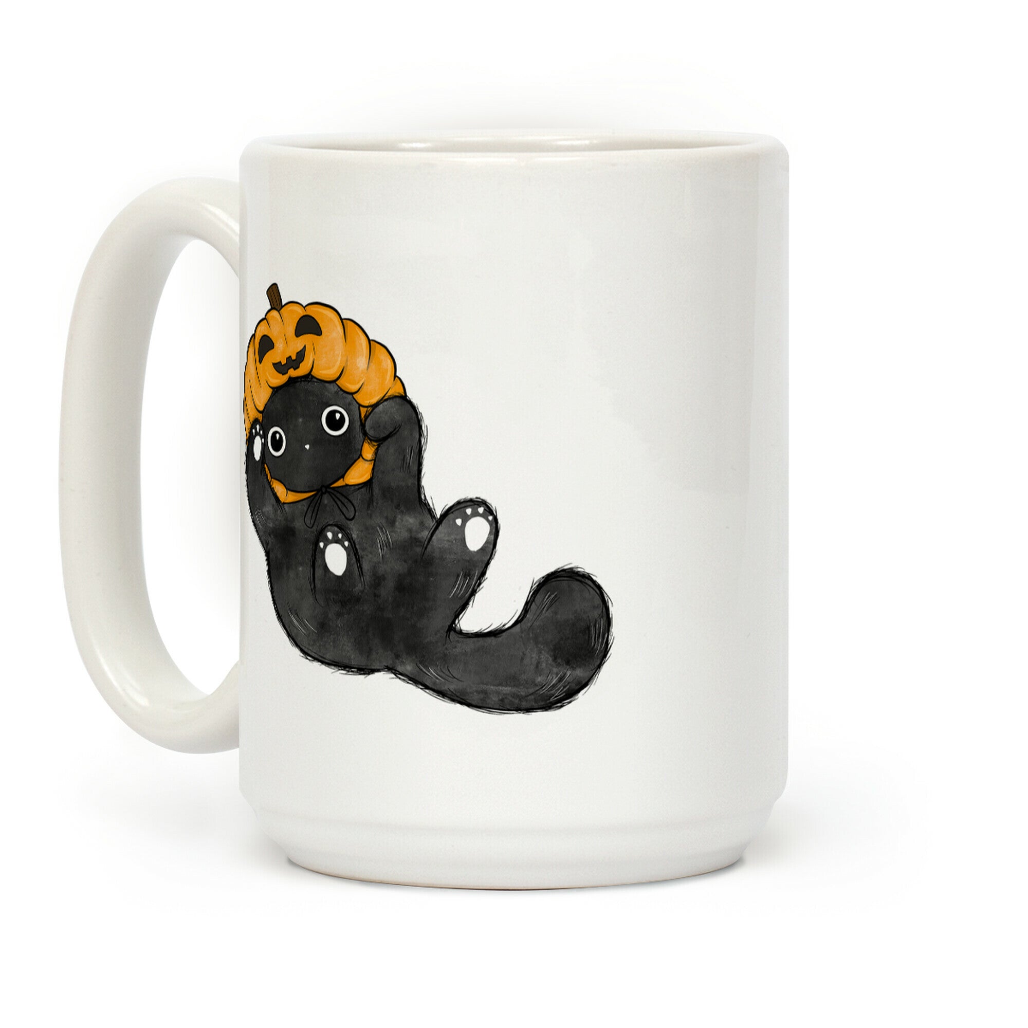 Halloween Pumpkin Cat Coffee Mug