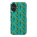 Green Carnation Pattern Phone Case
