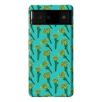 Green Carnation Pattern Phone Case