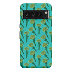 Green Carnation Pattern Phone Case