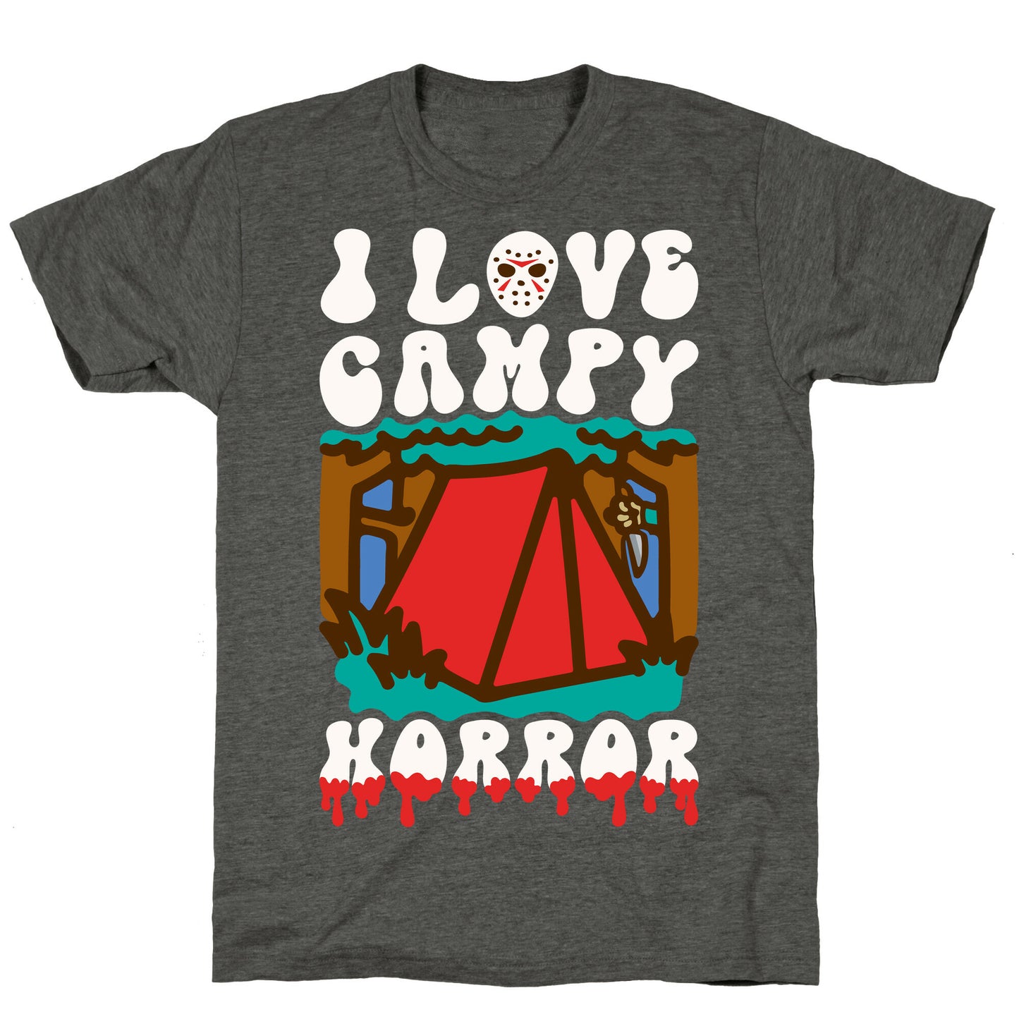 I Love Campy Horror Parody Unisex Triblend Tee