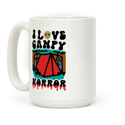 I Love Campy Horror Parody Coffee Mug