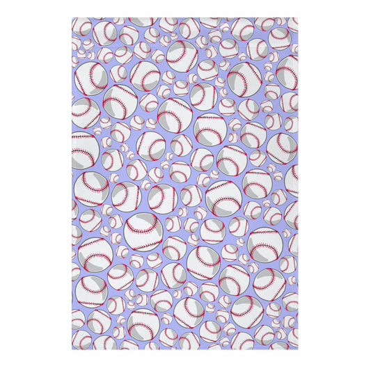 Baseballs Pattern Garden Flag