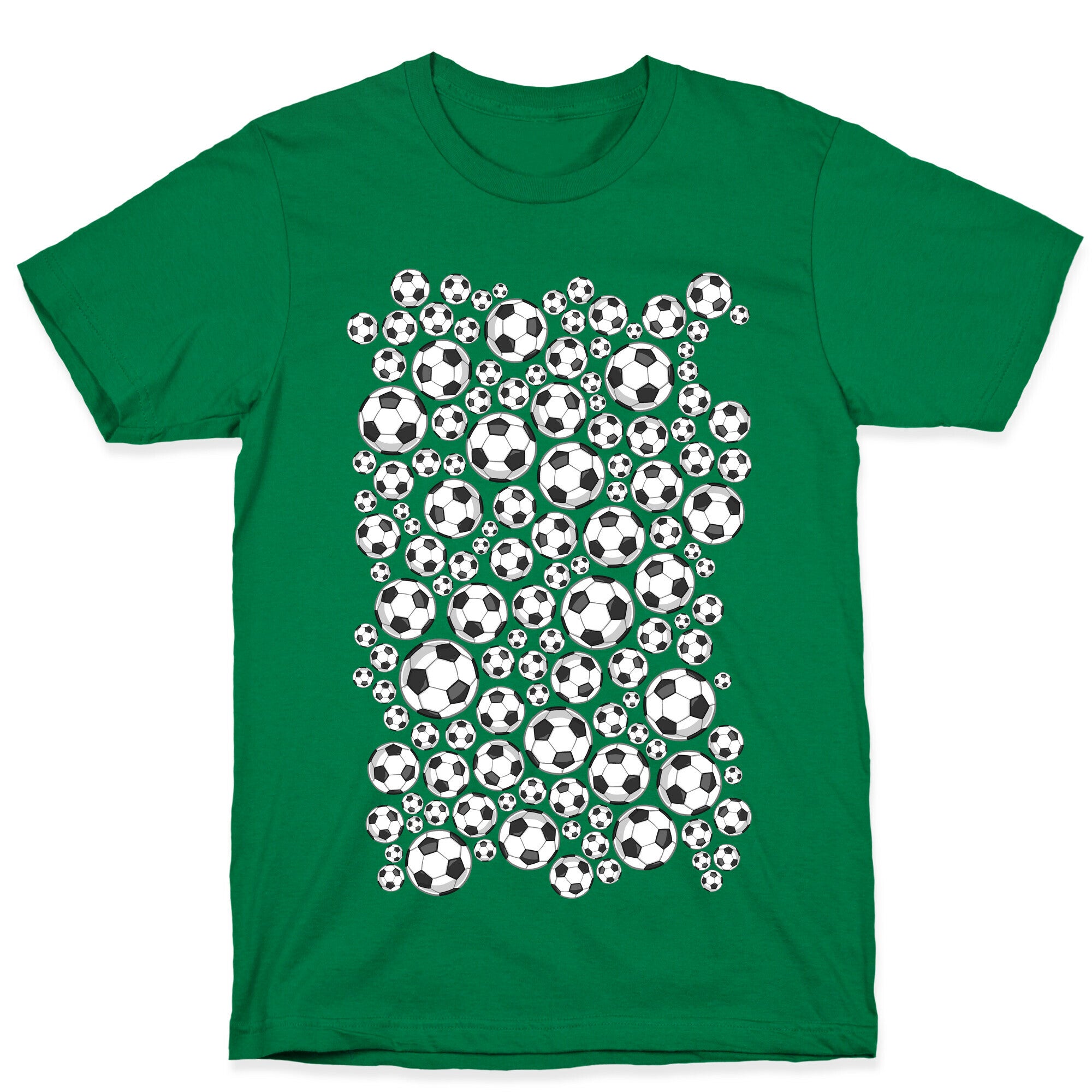 Soccer Balls Pattern T-Shirt