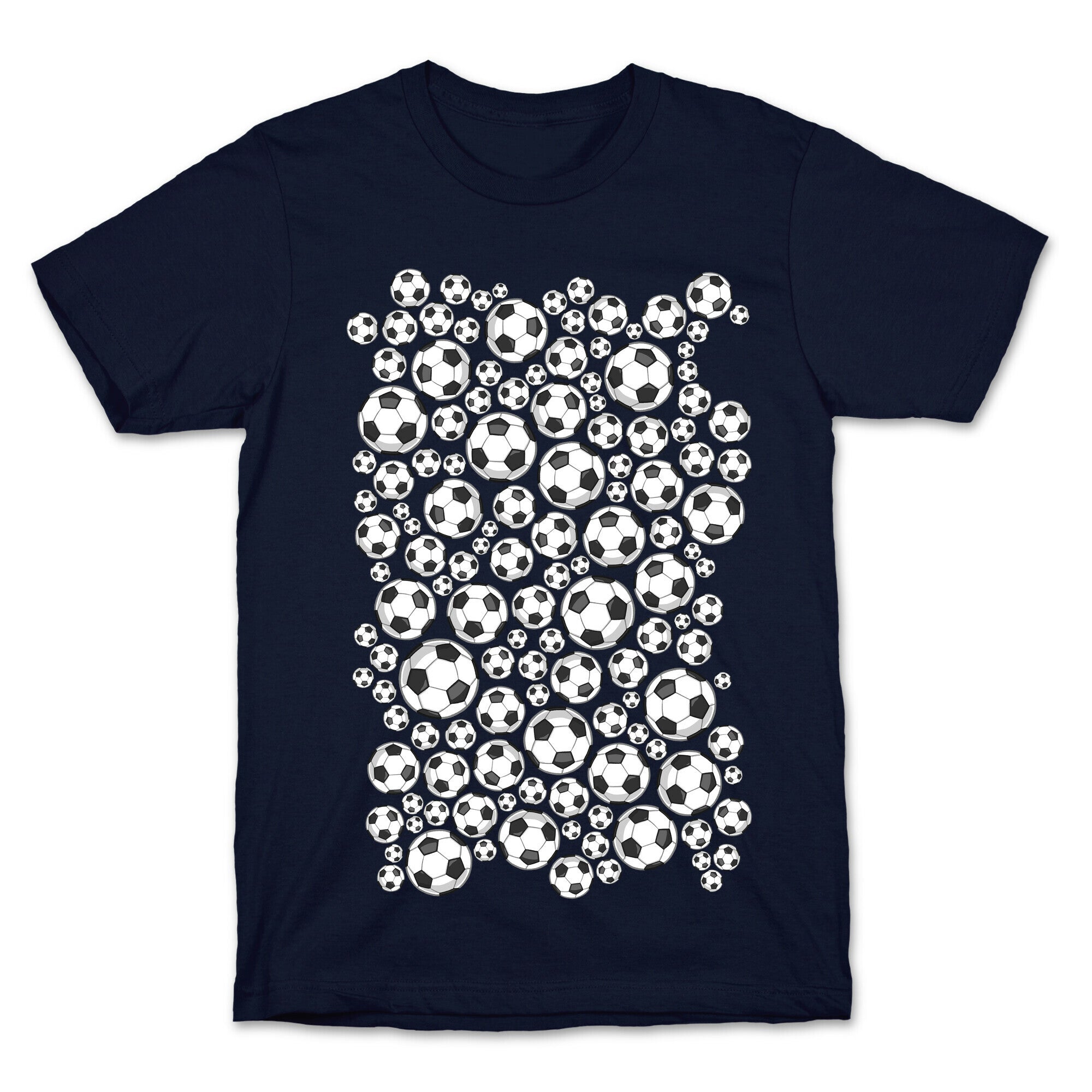 Soccer Balls Pattern T-Shirt