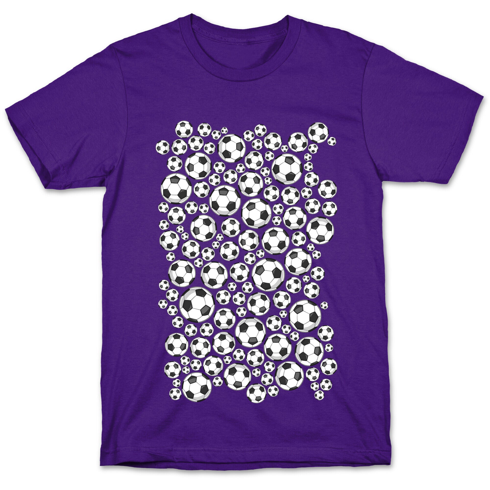 Soccer Balls Pattern T-Shirt