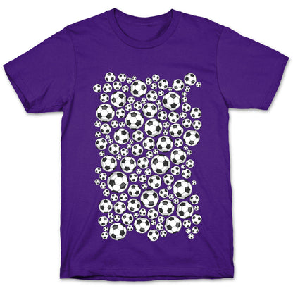 Soccer Balls Pattern T-Shirt