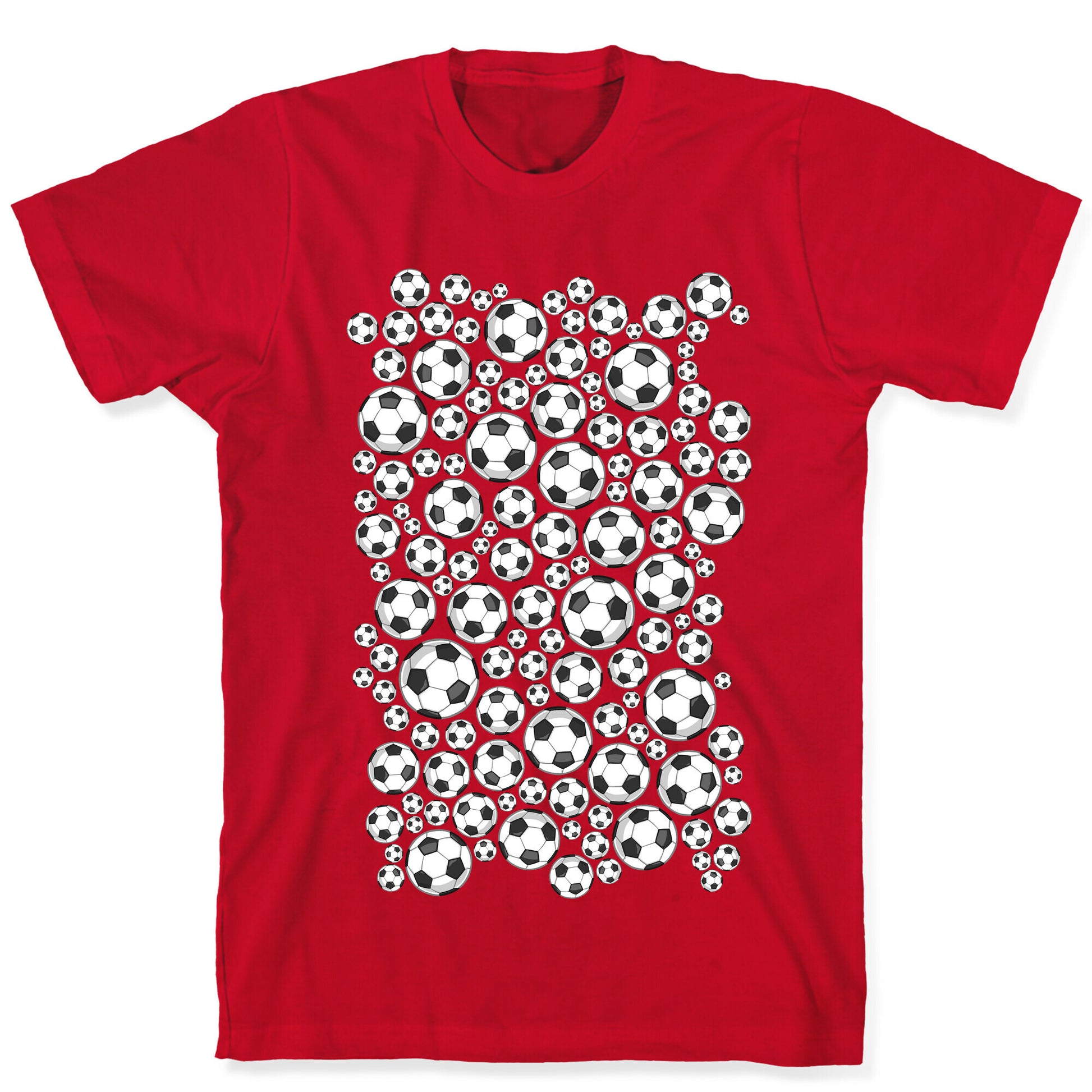 Soccer Balls Pattern T-Shirt