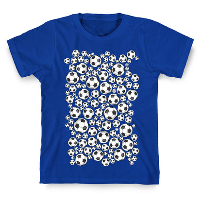 Soccer Balls Pattern T-Shirt