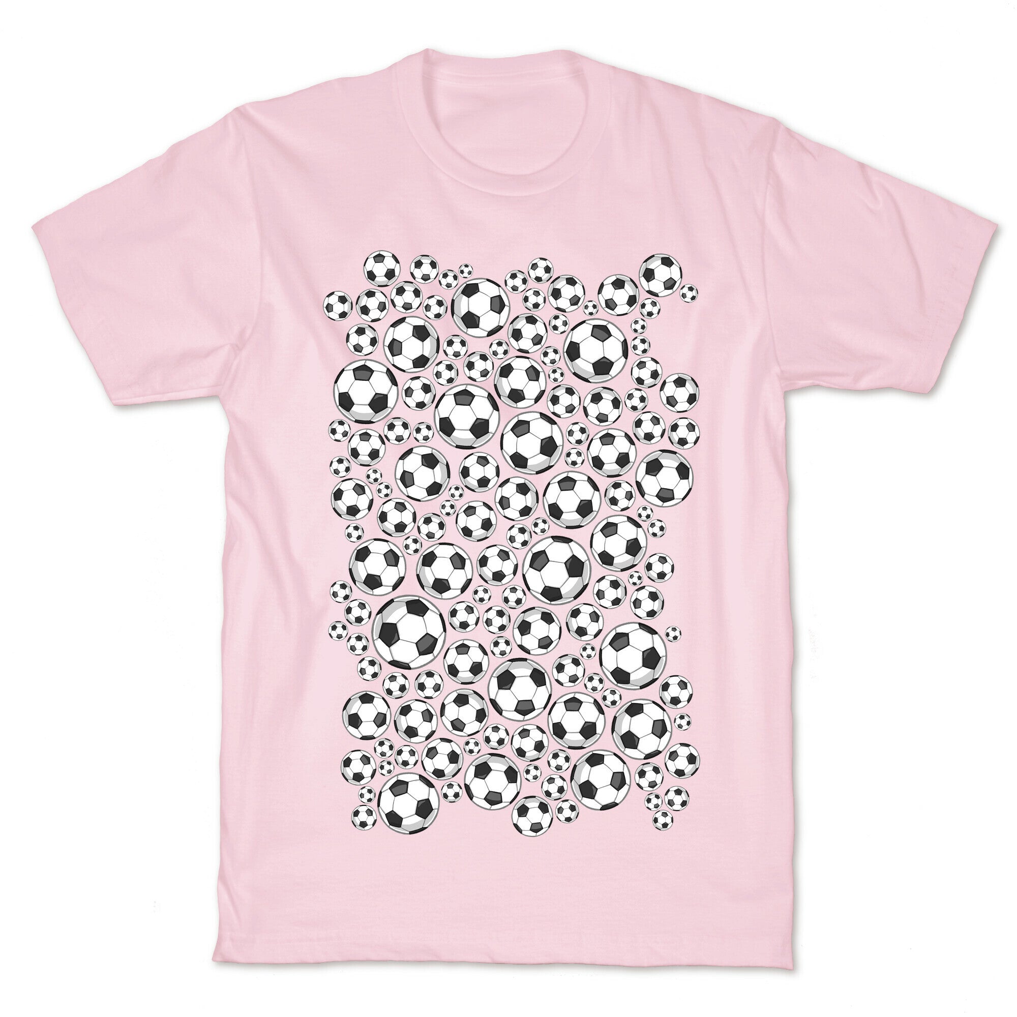 Soccer Balls Pattern T-Shirt