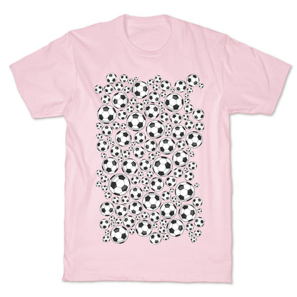 Soccer Balls Pattern T-Shirt