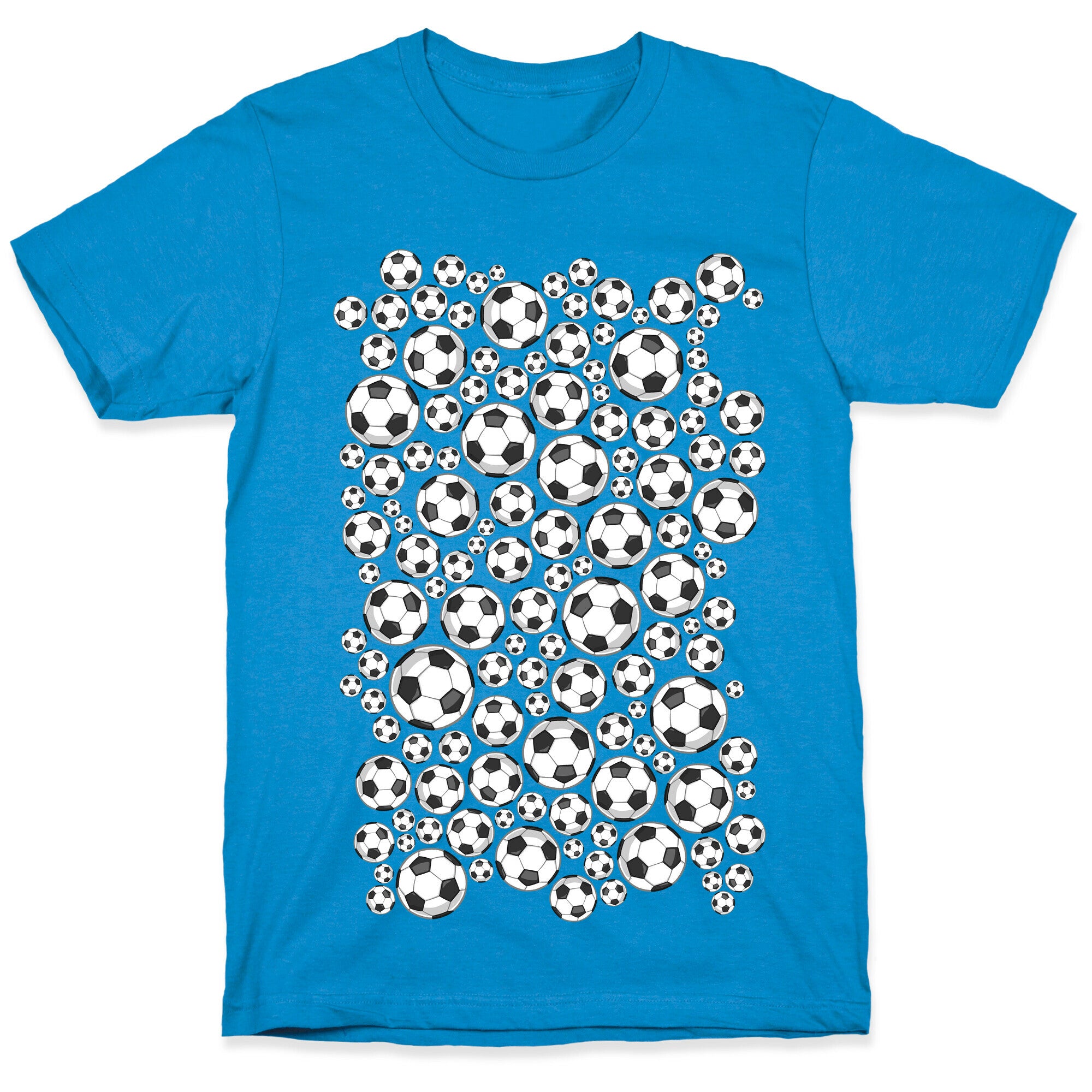 Soccer Balls Pattern T-Shirt