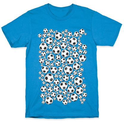 Soccer Balls Pattern T-Shirt